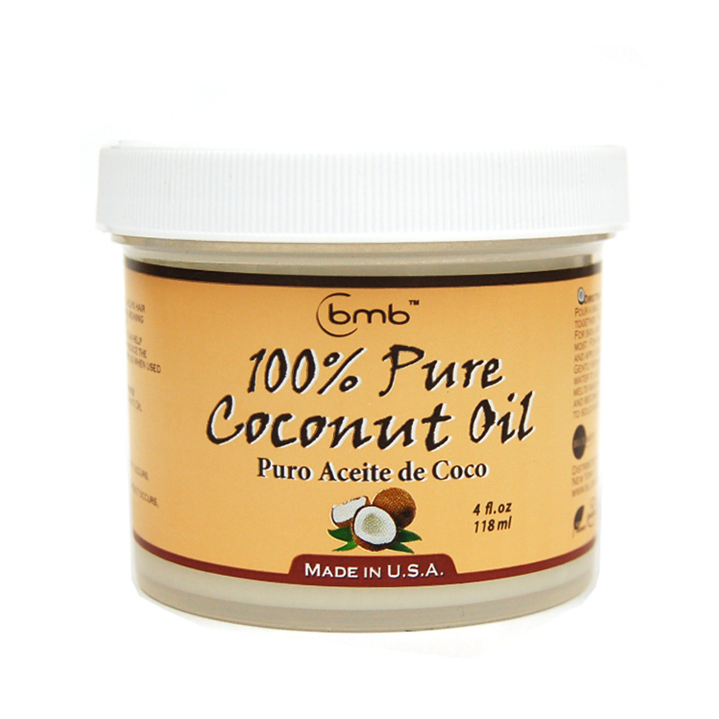 100% Pure Coconut Oil for Hair and Skin 4oz