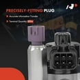 thumbnail image 4 of A-Premium Fuel Injection Idle Air Control Valve - Compatible with Nissan Maxima 1995-1998 & Infiniti I30 1996-1998, 3.0L, Auxiliary Air Valve, Replace for# 2378138U00, 2378138U05, 4 of 6