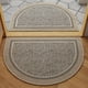 thumbnail image 1 of Alfombras de baño, alfombras para sala de estar, alfombra antideslizante con diseños texturizados semicirculares, alfombra cortada a medida, alfombra de entrada absorbente y duradera para el hogar, el, 1 of 6
