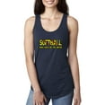 thumbnail image 1 of MmF - Women's Racerback Tank Top, up to Women Size 2XL - Softball Play Hard or Go Home, 1 of 5