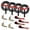 Red, variant on Mega Cargo Control Adjustable Car Tie Downs O-Ring With Ratchet Snap Hooks, 4 Pack, Black