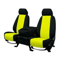 CalTrend Rear 60/40 Split Bench NeoSupreme Seat Covers for 2005-2010 Chrysler Town & Country - CR145-12NN Yellow Insert with Black Trim