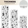 thumbnail image 4 of Black White Mushroom Sketch White Pattern Kitchen Rugs Sets Of 3,Kitchen Runner Rugs Non Skid Washable,Decorative Kitchen Floor Mats for Kitchen,Sink,Laundry,17"x30"+ 17"x47" + 17"x59", 4 of 6