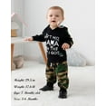 thumbnail image 3 of ZOEREA Toddler Baby Boys Clothes Letter Printed Hoodie Sweatshirt Tops+Camouflage Long Pants 2PCS Outfits Set, 3 of 6