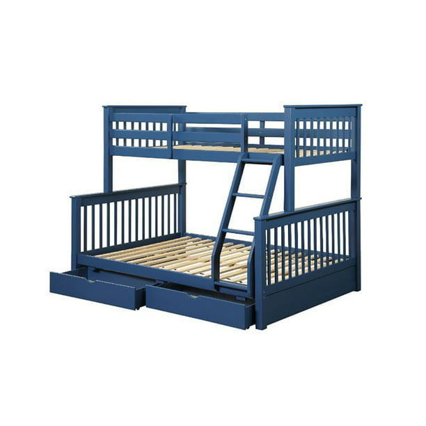 Storage Bunk Bed Navy Blue Finish, Us Navy Bunk Beds