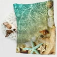 thumbnail image 6 of Naloa Starfish And Seashell Dog Blanket, 3 Sizes Cat Blanket for Indoor Cats Large Medium Small Dog Gifts-Large, 6 of 8