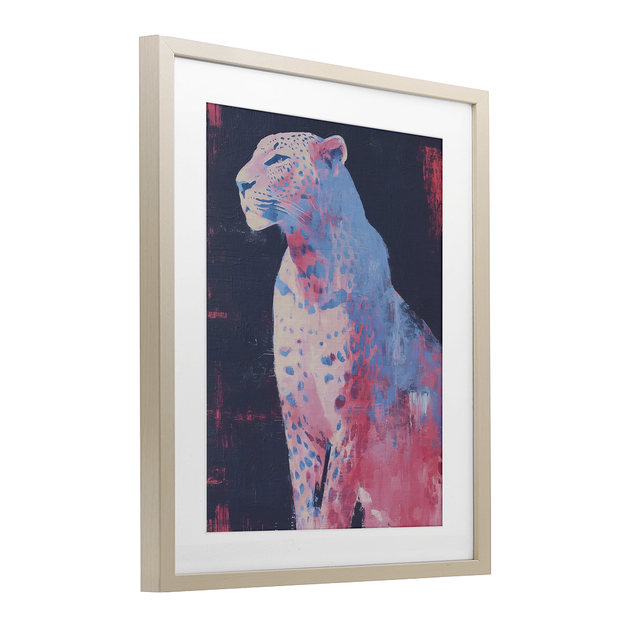 Stupell Industries Predator Pride Leopard Birch Framed Print Under Glass, design by Svetlana Aleynikova