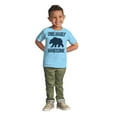 thumbnail image 3 of Unbearably Handsome Funny Bear Pun Youth T Shirt Tee Boys Infant Toddler Brisco Brands 5T, 3 of 5