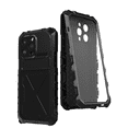 thumbnail image 1 of For iPhone 14 Pro Max Phone Case，Shockproof Luxury Military-Grade Metal Rugged Case，Tempered film protection Case Cover, 1 of 5