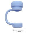 thumbnail image 6 of Dujiujun 2Pcs Solid Color Straw Cover Food Grade BPA Free Silicone Reusable Dust-proof No Spill 10MM Tumbler Straw Tip Plug Topper Protector Cup Accessories, 6 of 7