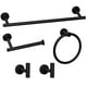 thumbnail image 1 of Juego de accesorios de baño Lckppt negro mate de acero inoxidable, 1 of 7