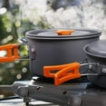 thumbnail image 5 of Mess Kit for Backpacking, Lightweight Anodized Aluminum Camping Cookware Portable Outdoor Cooking Gear for Hiking Picnic (Non-Stick Finish), 5 of 5