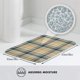 thumbnail image 4 of Felpudo de tartán amarillo, beige y gris, antideslizante, lavable, para interior y exterior, para puerta de entrada navideña, para baño, cocina, patio, decoración navideña del hogar, 20 x 31,5, 4 of 6