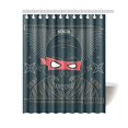 thumbnail image 1 of ARTJIA Ninja Skull Bathroom Waterproof Fabric Shower Curtain 60x72 inches, 1 of 2