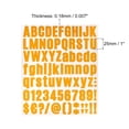 thumbnail image 2 of Unique Bargains 1 Inch Self Adhesive Waterproof Vinyl Letter Number Sticker Set, 12 Sheet Orange, 2 of 3
