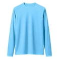 thumbnail image 5 of GEWSEY Men's Long Sleeve Shirts UPF 50+ UV Sun Protection Athletic Shirts for Hiking Running Workout Rash Guard (Sky Blue, XXL), 5 of 6