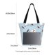 thumbnail image 3 of Fotbe Skiing penguin Bear Bolsa de Playa con Estampado, Bolsa de Hombro, Bolsa de Mano Espaciosa, Bolsa de Viaje Ligera, Bolsa de Compras Versátil, 3 of 6