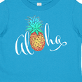 thumbnail image 4 of Inktastic Aloha- in cursive with pineapple rainbow colors Boys or Girls Toddler T-Shirt, 4 of 5