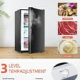 thumbnail image 5 of 3.2 Cu.Ft Upright Freezer, Single Door Mini Freezer ,Adjustable Thermostat, Compact Refrigerator for Bedroom, Dorm, Black, 5 of 6