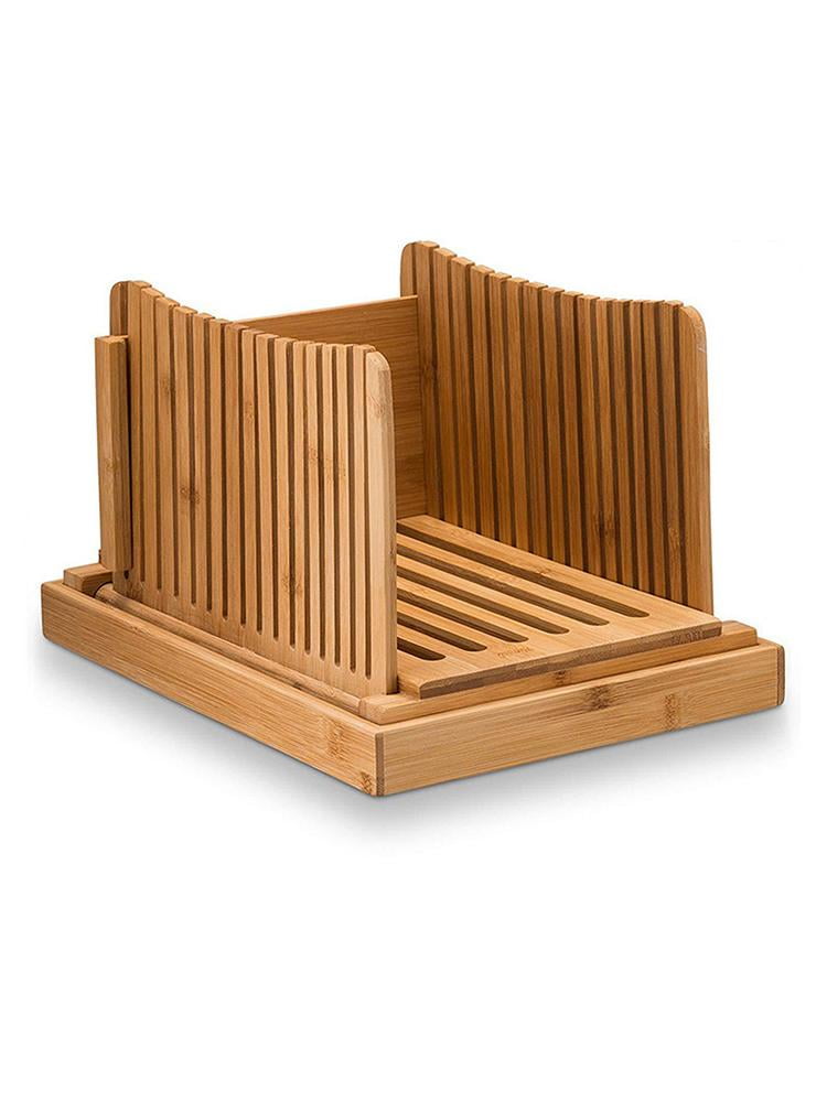 Tohuu Bread Slicer Wooden Bread Slicing Guides with Sturdy Wooden