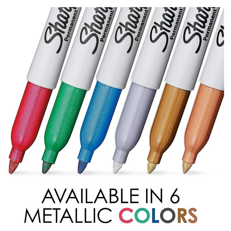 Sharpie Metallic Silver Permanent Markers - Fine Point 36 Pack