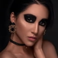 thumbnail image 3 of Halloween Spider Web Stud Earrings with Red Crystal Black Spider Dangle Drop Statement Earrings Gothic Halloween Costume Jewelry for Women, 3 of 10