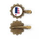thumbnail image 1 of Tocado de pieza de pelo de horquilla de flor de metal vintage Unbranded Alabama Estados Unidos mapa estrellas rayas bandera, 1 of 3