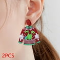 thumbnail image 6 of Sweater Christmas Earrings for Women Funny Jewelry Charm for Party Christmas Gift Box Red, 6 of 9