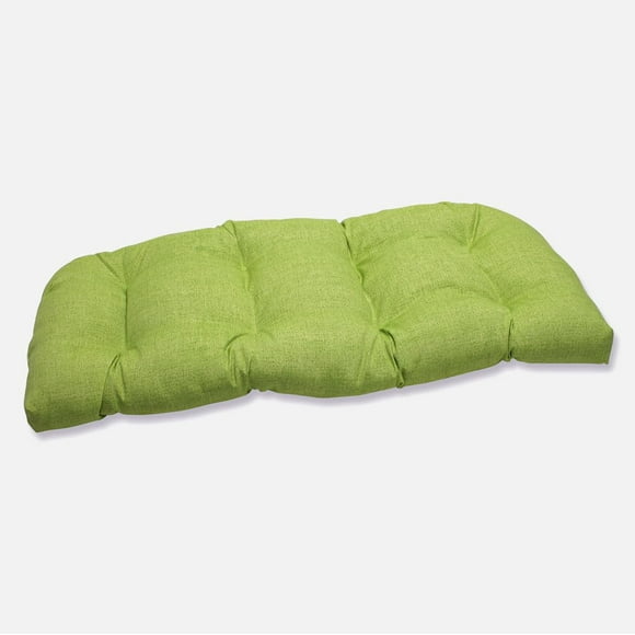Pillow Perfect Coussin de Siège d'Enfant en Osier Massif Texturé Vert Intérieur/extérieur