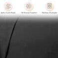 thumbnail image 3 of Southshore Fine Living, Inc. 14-Inch Deep Pocket Queen Sheets, Pillow Cases Standard Size, Black, 3 of 7
