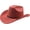 Brick Red, variant on Western Cowboy Hat for Women Men Wide Brim Beach Cowgirls Cattleman Cowboys Hats