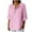 Pink, variant on Taqqpue Women's 3/4 Sleeve Linen Tops V Neck Solid Casual Blouse Cotton Button Loose Fit Trendy Tunic T Shirts Summer Beach Tee Tops