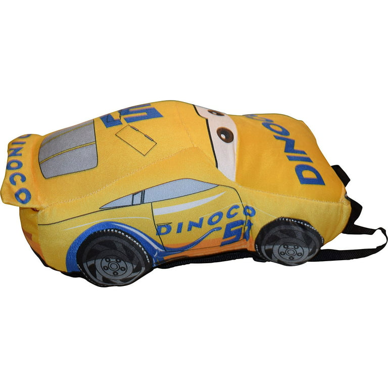 Disney Pixar Cars Amazing Lightning Mcqueen Toddler 15 Plush Backpack  Portable Pillow Toy