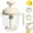 White, variant on Multifunctional Egg Beater with Filter Cup, Manual Hand Mixer with Built-in Strainer, Stir and Filter Milk Powder, Eggs, Milk, Wash Rice, for Baking, Cooking & Kitchen Use