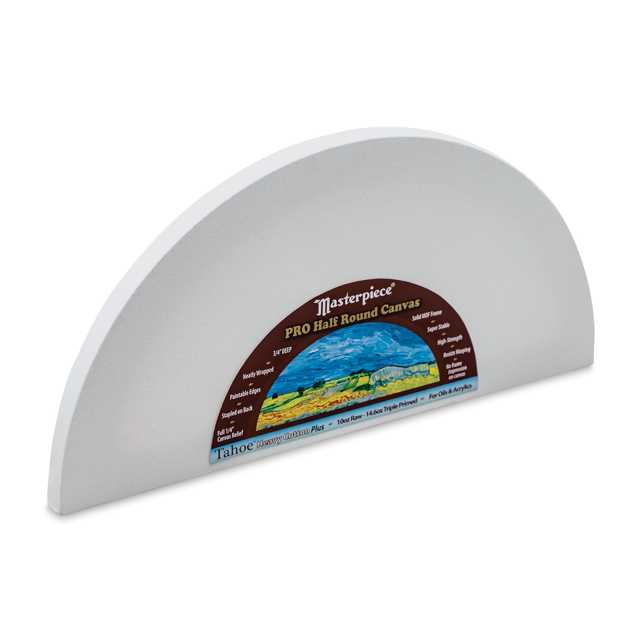 Masterpiece Tahoe Cotton Canvas Shape - Half Round, 8" x 16" - Walmart.com