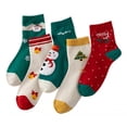 thumbnail image 2 of 5 pares de calcetines navideños suaves de invierno para parejas, para cumpleaños, familiares y amigos., 2 of 8