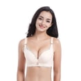 thumbnail image 2 of Sujetador fino de encaje de talla grande con pecho pequeño y copa engrosada para niña, ropa interior sexy ajustable, 2 of 5