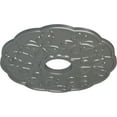 thumbnail image 3 of Ekena Millwork 17 7/8"OD x 3 7/8"ID x 1"P Terrones Butterfly Ceiling Medallion (Fits Canopies up to 3 7/8"), Hand-Painted Silver, 3 of 6