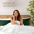 thumbnail image 3 of Bare Home Bamboo Body Pillowcase - Made from Rayon Fibers -  Soft, Cooling & Breathable - Forest Green, 3 of 9