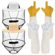 thumbnail image 1 of Juego de 2 Guantes y Sombreros de Apicultura, Velo de Protección Mosquitos, Mosquitera y Máscara de Oculta., 1 of 5