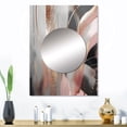thumbnail image 1 of Designart "Complexity in Rose Gold Circles I" Modern Shapes Transitional Mirror Wall Decor - Modern Pink Abstract Large Printed Mirror Wall Decor For Bedroom - 32" x 24" Inch, 1 of 5