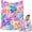 #B, variant on OYPGUE Cloud Soft 3D Teddy Bear Pastel Floral Print Plush Throw Blanket