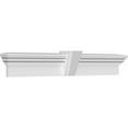 thumbnail image 3 of Ekena Millwork 166" Bottom Width x 172 1/4" Top Width x 9"H x 1"P Traditional Crosshead w/ Deco Keystone, 3 of 24