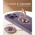 thumbnail image 2 of Soporte para teléfono móvil GVIEWIN, soporte metálico de mármol, color morado, 2 of 7