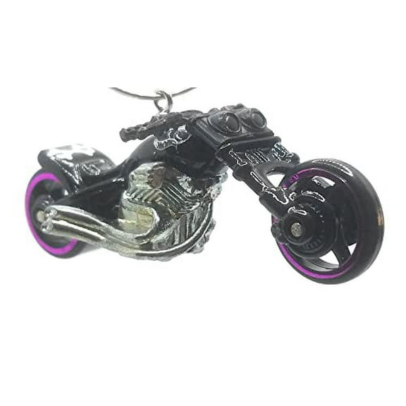 Christmas Ornament for Blast Lane Motorcycle Black Pink Rims