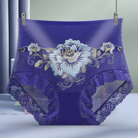 

Hunpta Underwear Women Lace Underwear Plus Size Panties Sexy Sheer Hipster Panty For Ladies