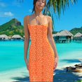 thumbnail image 5 of Nuevo vestido largo con estampado floral y espalda descubierta para vacaciones en la playa de verano para mujer 2023, vestidos largos ajustados sexys con tirantes finos, 5 of 5
