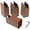 Brown, variant on OFFIGAM 4Pcs Wood Bed Risers Adjustable Chair Height Extenders for Furniture