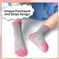 thumbnail image 6 of Toddler Girls Non Slip Socks, 15 Pairs  Baby Kids Skid  Sock with Grippers for 0-7 Years Toddler Girls Boys, 6 of 6