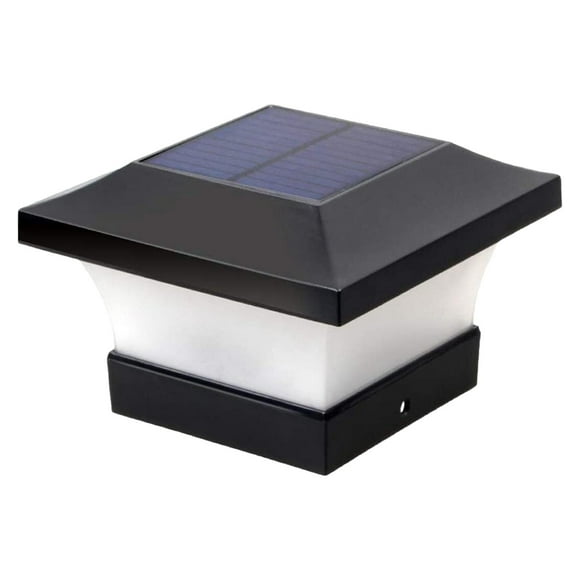 Luces de poste solares, poste de valla portátil resistente a la intemperie, lámpara Solar para exteriores, decoración de Patio , Luz blanca de 6000 K.